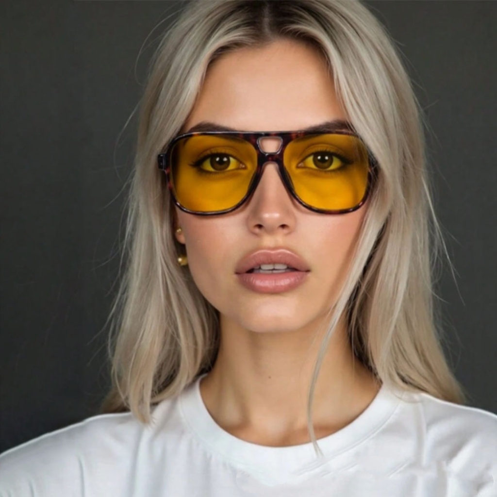 Vintage Fashion Enthusiasts - Neue Vintage-Klassiker-Designer-Doppelbrücken-Piloten-Sonnenbrille für Damen und Herren,