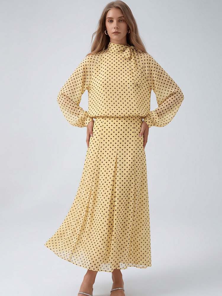 Vintage Fashion Jersey - HH Vintage Damen Polka Dot Anzug