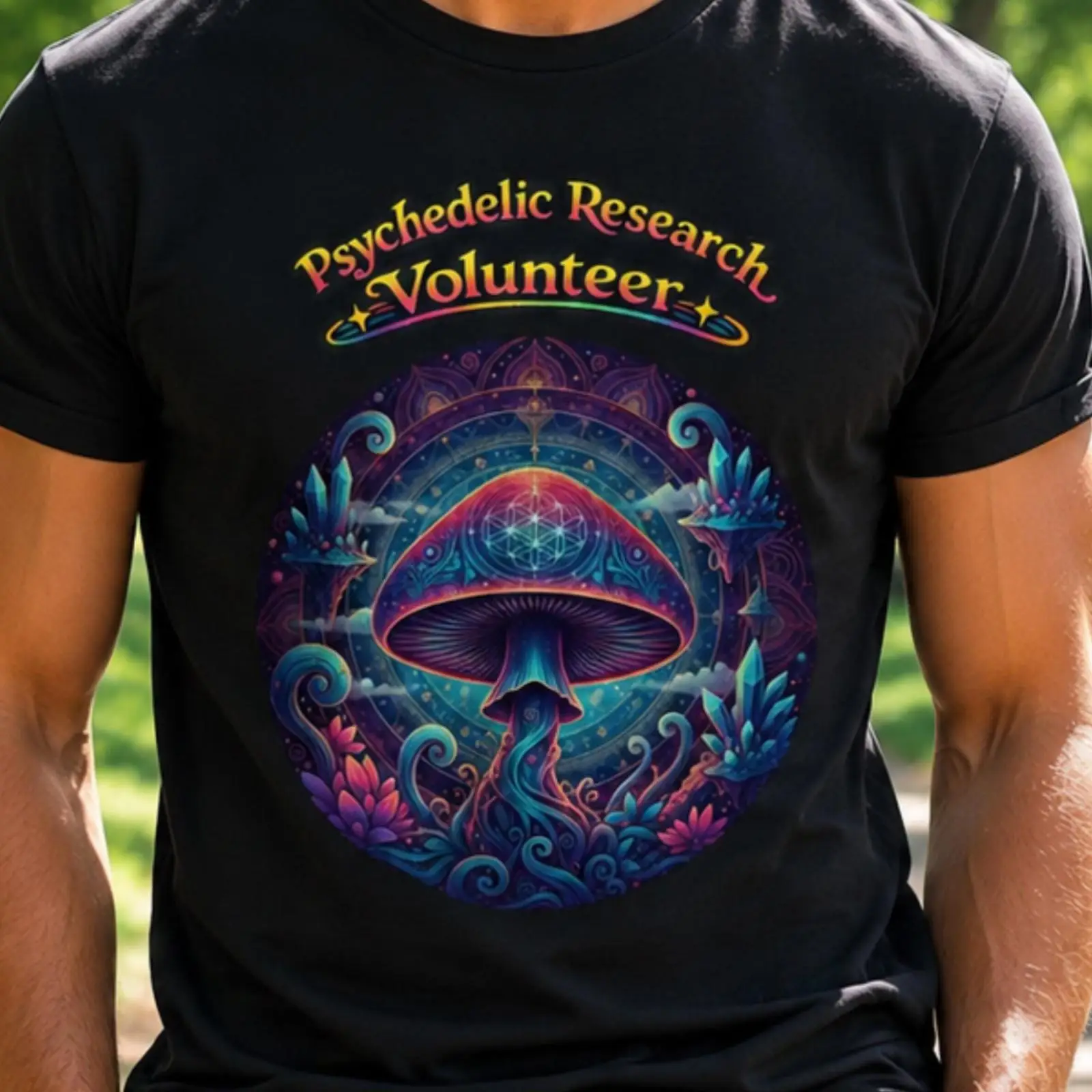 Vintage Fashion Research - Psychedelic Research Volunteer T-Shirt Magic Mushroom