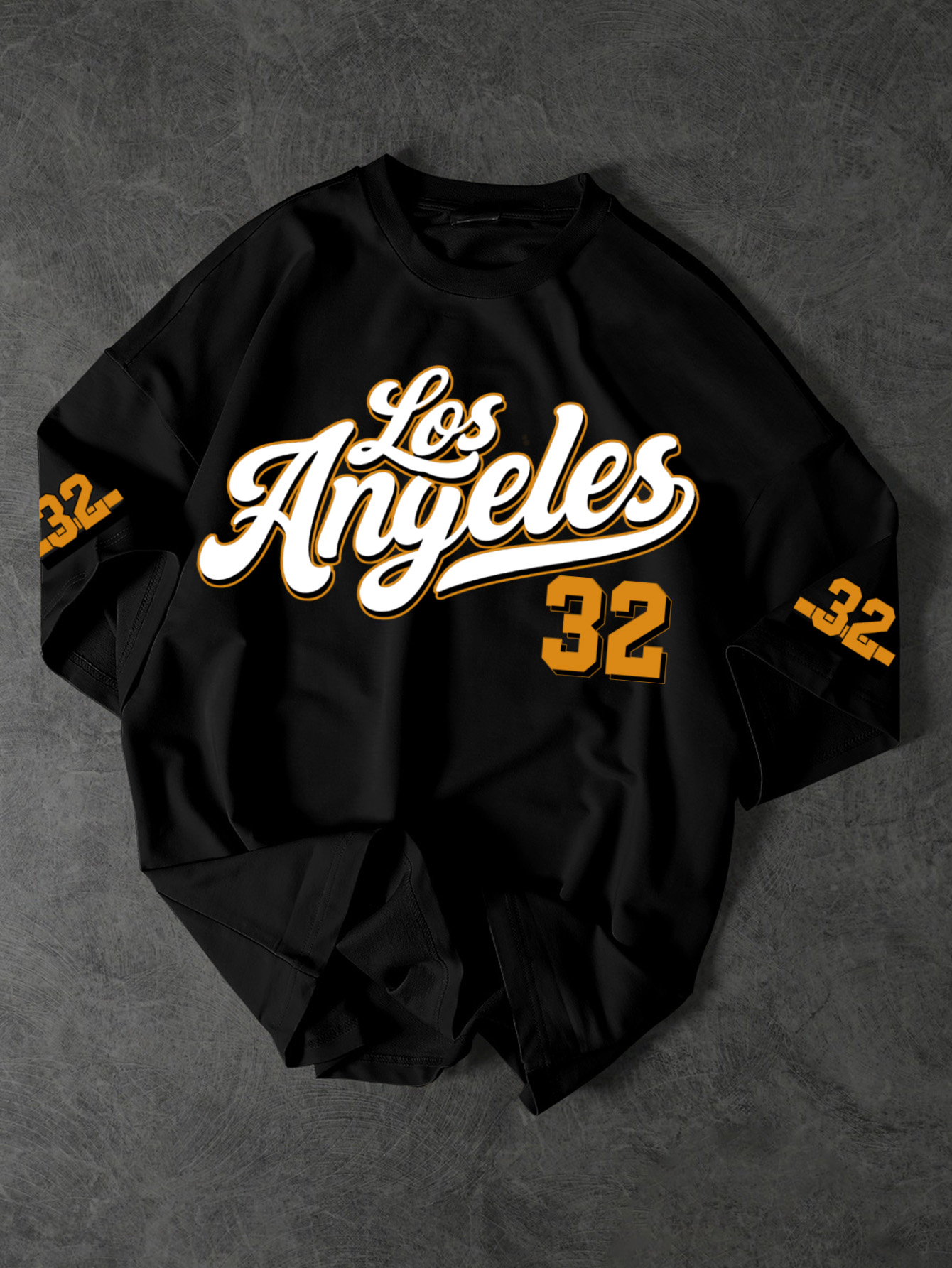 Vintage Fashion La - Vintage LA 32 Basketball Streetwear Grafik-T-Shirt