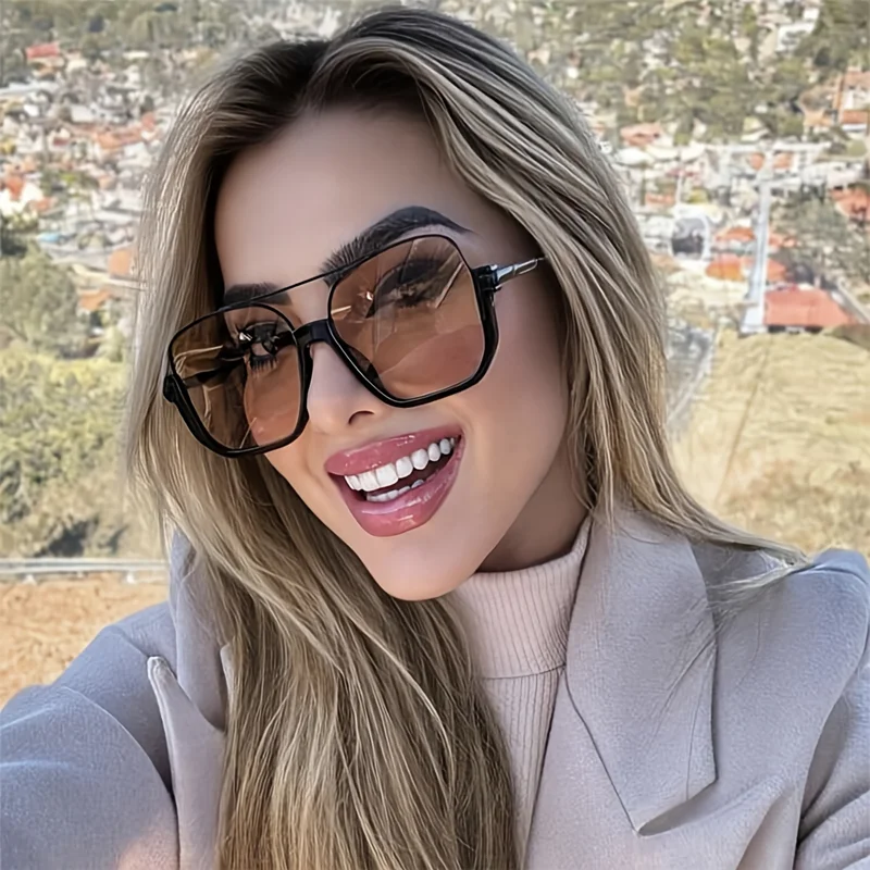 Vintage Fashion Enthusiasts - Neue Vintage Oversized Sonnenbrille, modische quadratische