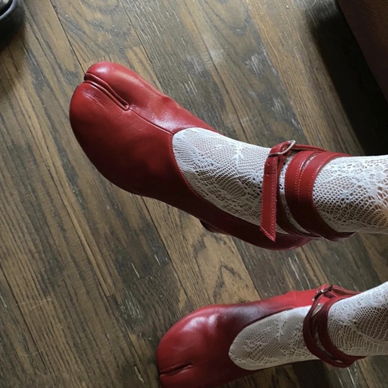 Vintage Fashion Dresses - 2026 Vintage Frühjahrsmode Split-Toe Damen Pumps