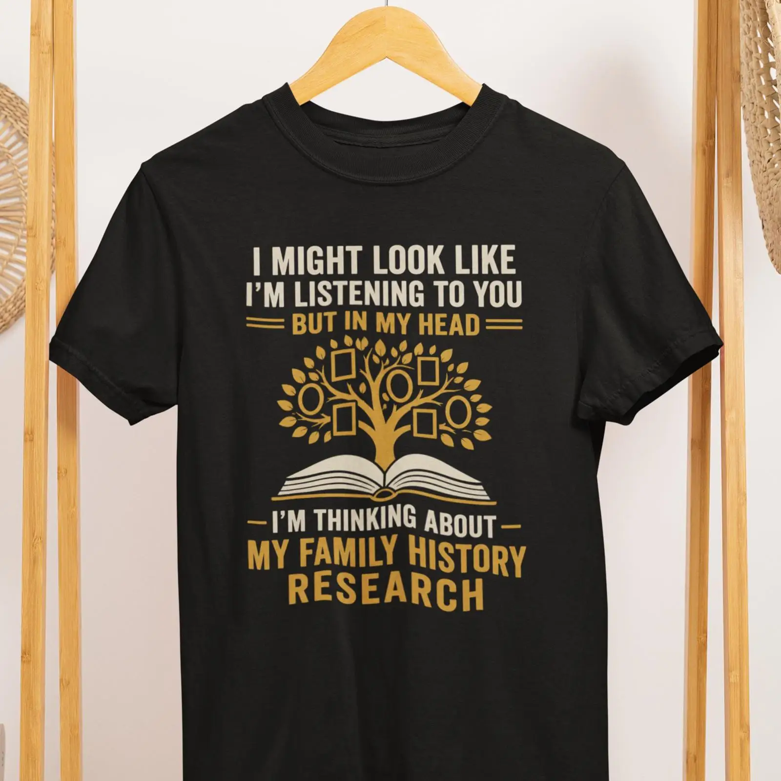 T-Shirt für Familienforschung, – Vintage Fashion Research Bewertung und Preis